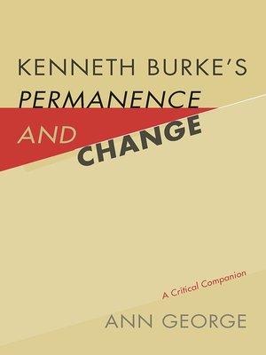 cover image of Kenneth Burke's Permanence and Change